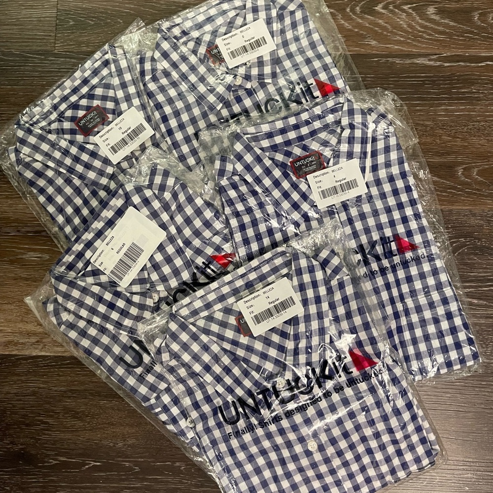 NWT UNTUCKit Belleza Button Down Shirt - Picture 3 of 3